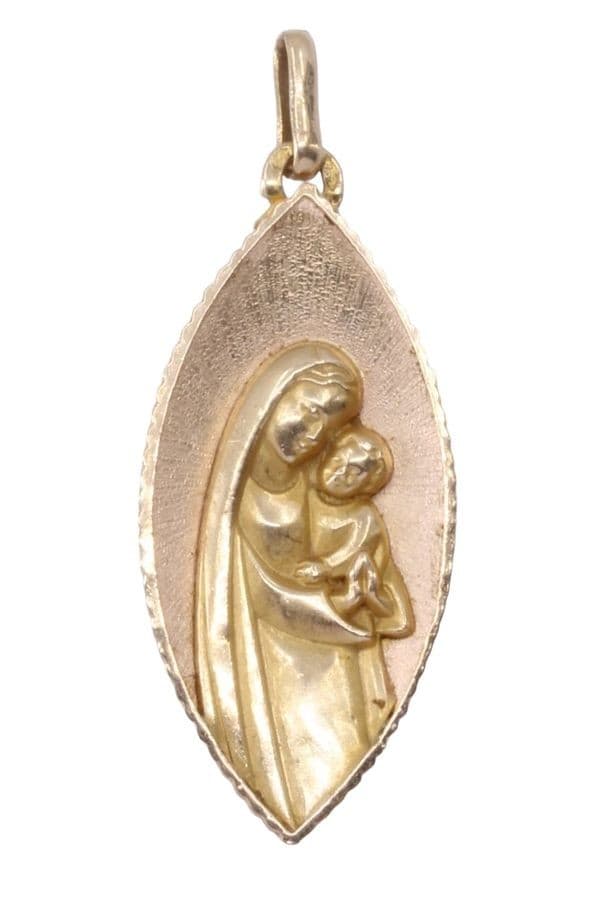 MÉDAILLE DE LA VIERGE À L'ENFANT