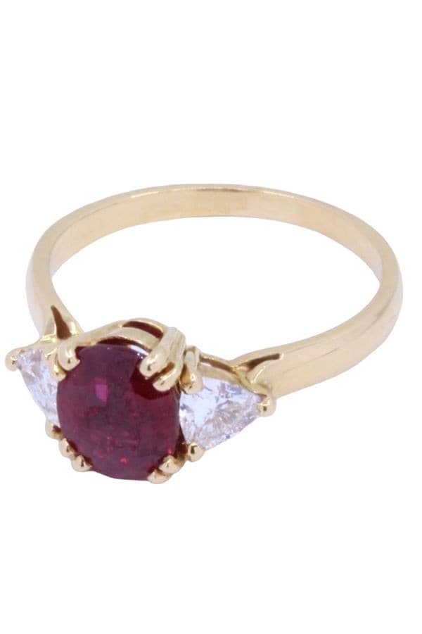 BAGUE RUBIS ET DIAMANTS — vue 6