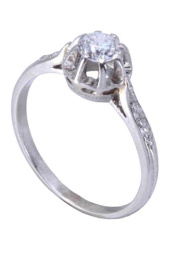 SOLITAIRE DIAMANT 0.35 CARAT — vue 5