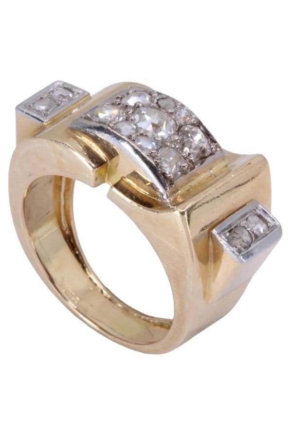 BAGUE TANK DIAMANTS — vue 4
