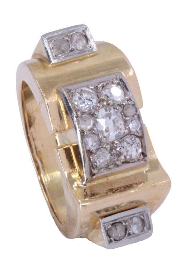 BAGUE TANK DIAMANTS — vue 5