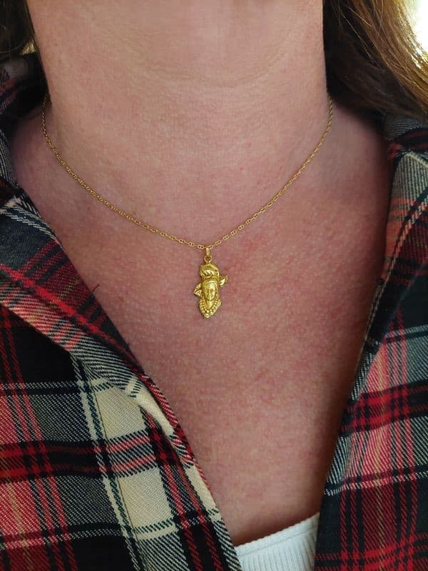 PENDENTIF VISAGE FEMME CRÉOLE — vue 2