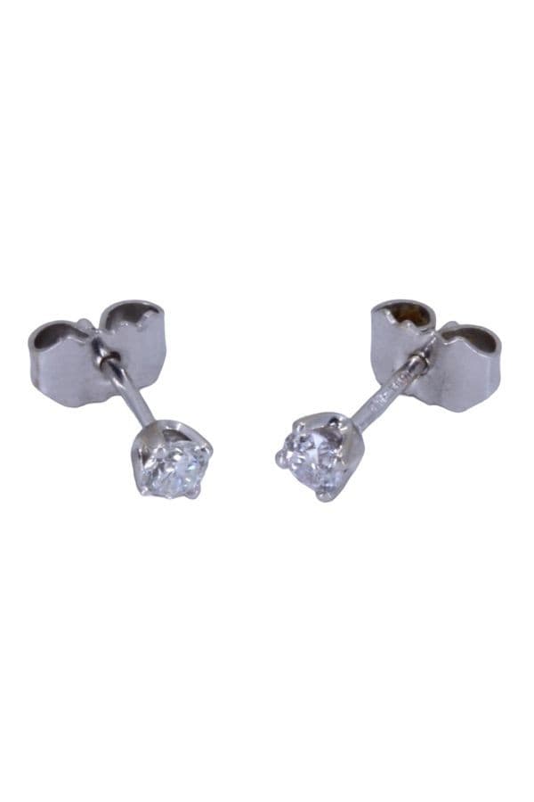 BOUCLES D'OREILLES CLOUS DIAMANTS — vue 3