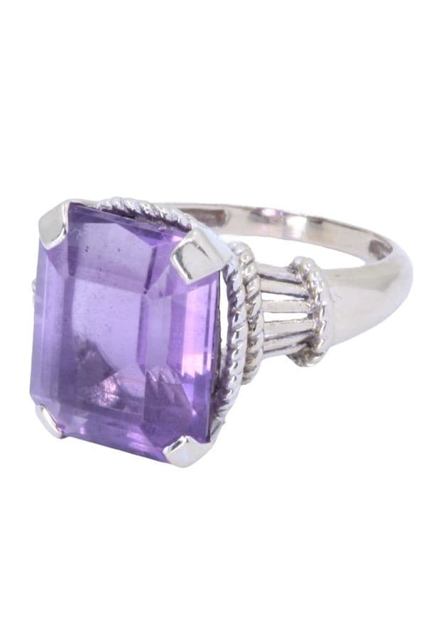 BAGUE ORNEMENTALE AMÉTHYSTE — vue 3