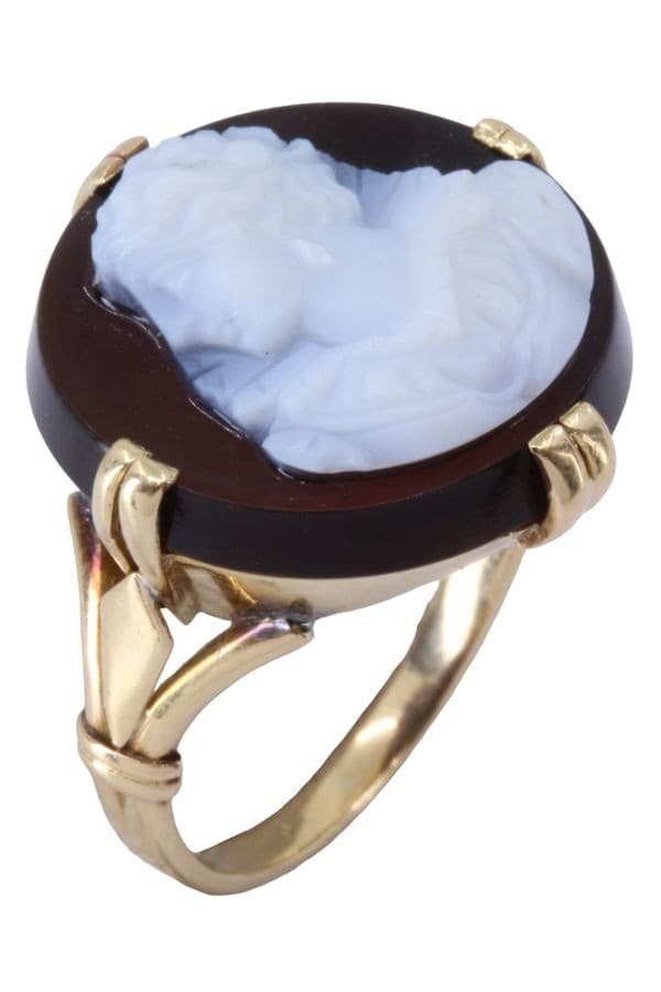 BAGUE CAMÉE ANCIENNE CORNALINE — vue 4