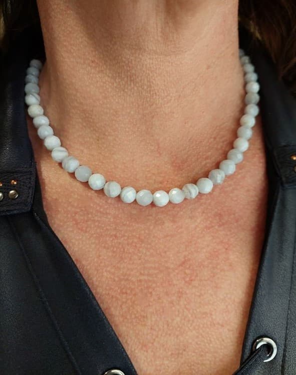 COLLIER CALCÉDOINE — vue 2