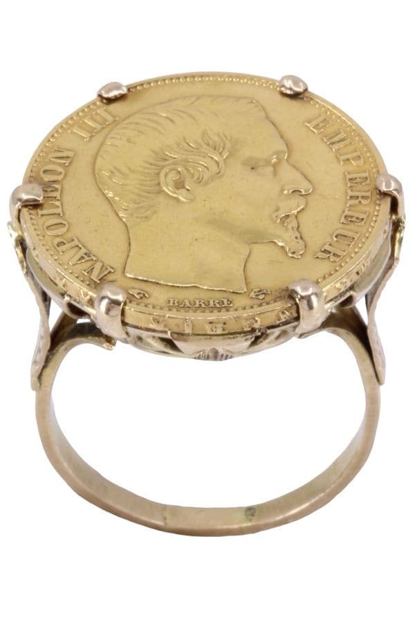 BAGUE PIÈCE 20 FRANCS NAPOLÉON III — vue 1