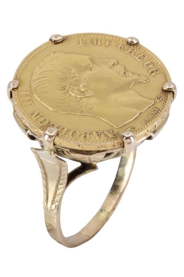 BAGUE PIÈCE 20 FRANCS NAPOLÉON III — vue 4