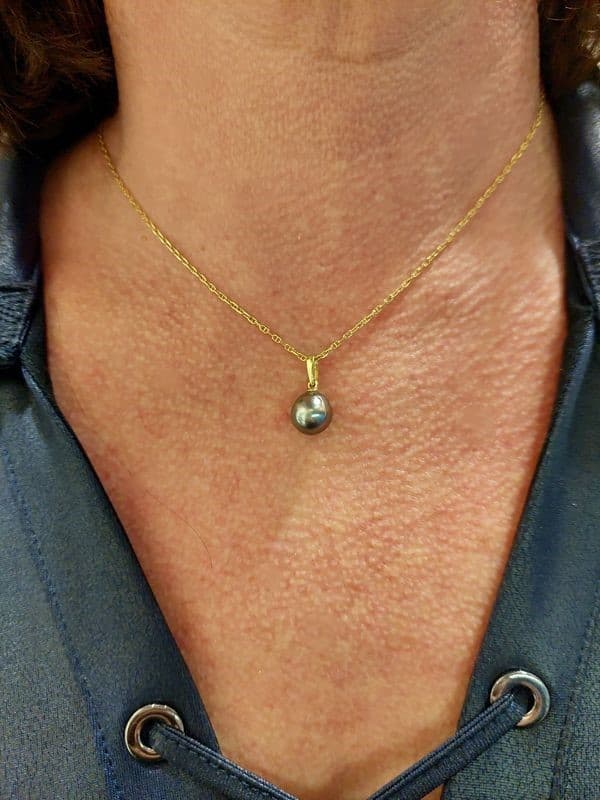 PENDENTIF PERLE DE TAHITI — vue 2
