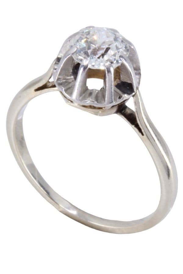 SOLITAIRE ANCIEN DIAMANT 0.80 CARAT — vue 6