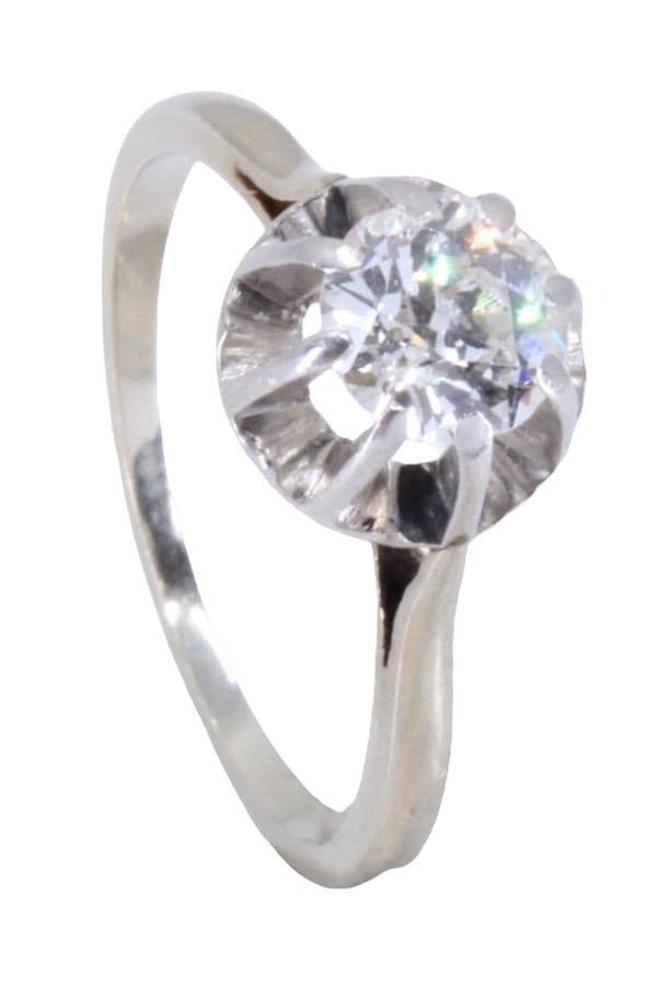 SOLITAIRE ANCIEN DIAMANT 0.80 CARAT — vue 5