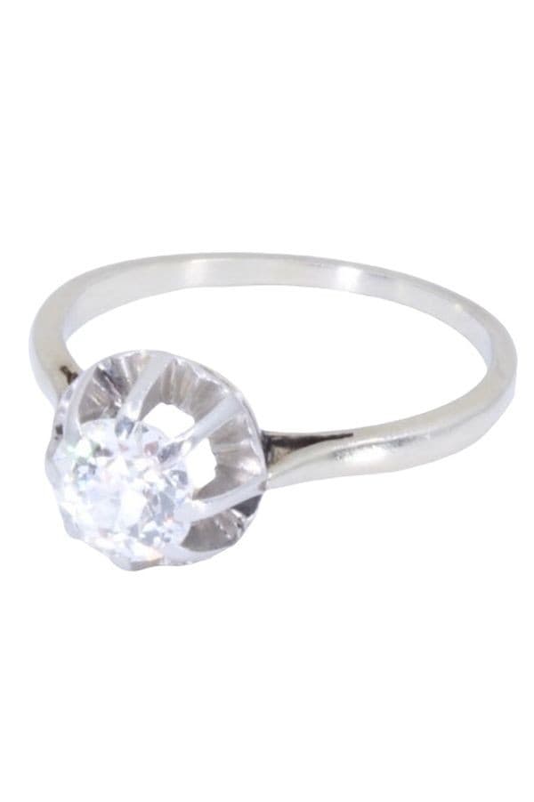 SOLITAIRE ANCIEN DIAMANT 0.80 CARAT — vue 3