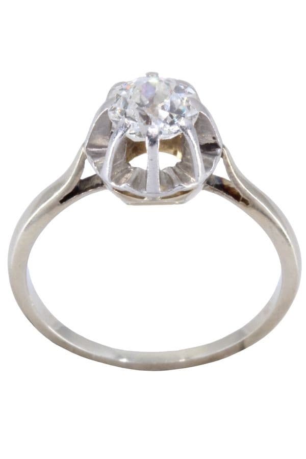 SOLITAIRE ANCIEN DIAMANT 0.80 CARAT — vue 1