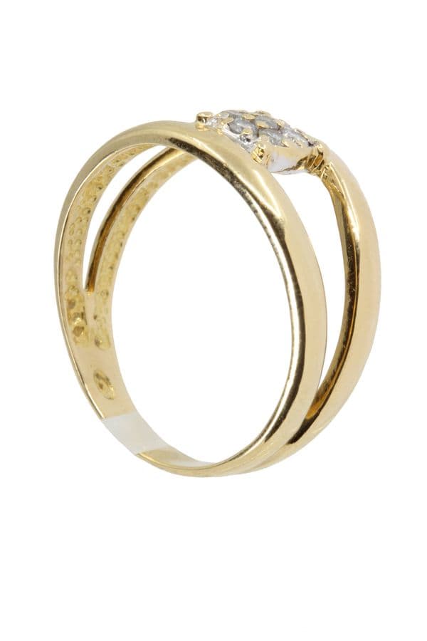 BAGUE MODERNE DIAMANTS — vue 4