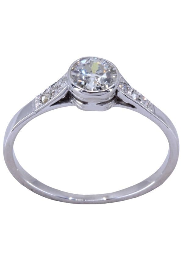 SOLITAIRE ART-DÉCO 0.55 CARAT — vue 1