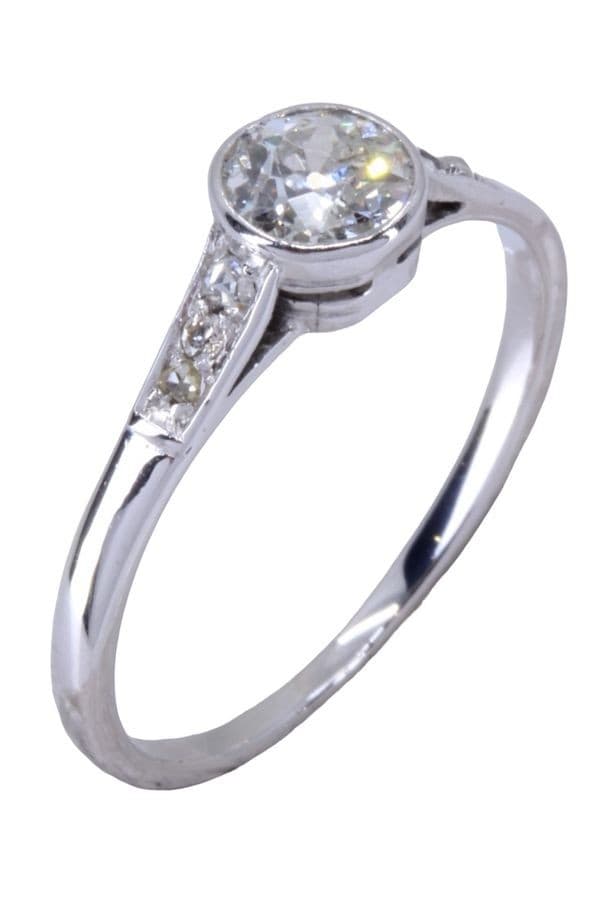 SOLITAIRE ART-DÉCO 0.55 CARAT — vue 6