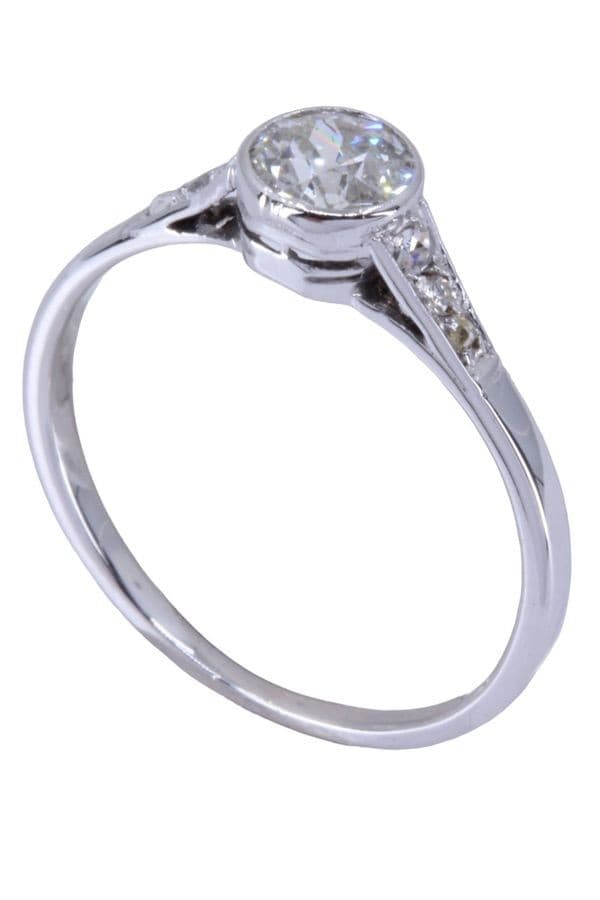 SOLITAIRE ART-DÉCO 0.55 CARAT — vue 4