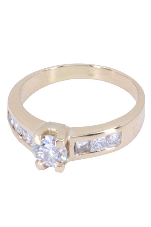 SOLITAIRE DIAMANTS 0.44 CARAT — vue 3
