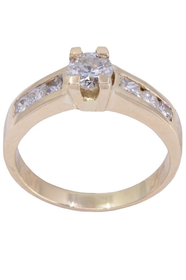 SOLITAIRE DIAMANTS 0.44 CARAT — vue 1