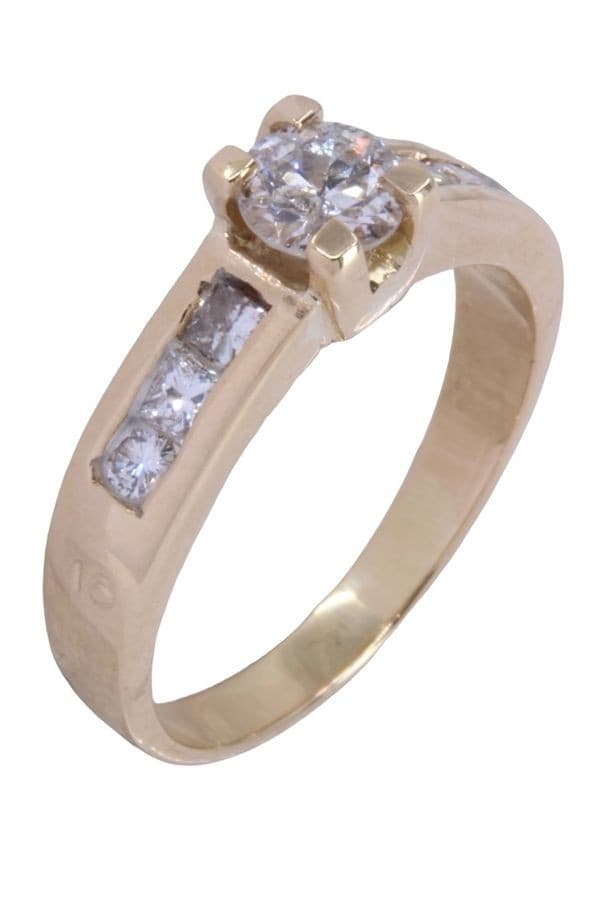 SOLITAIRE DIAMANTS 0.44 CARAT — vue 4