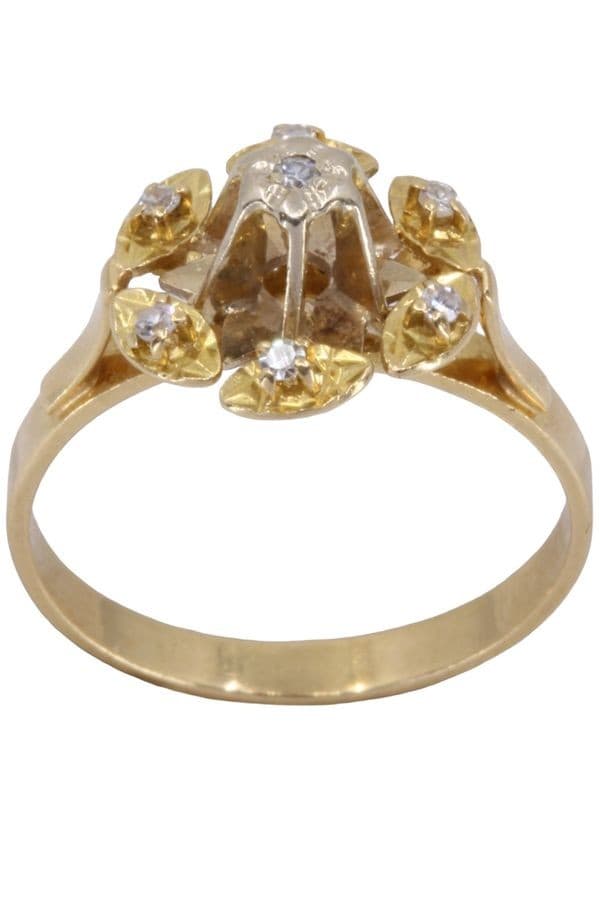 BAGUE FLEUR DIAMANTS — vue 1