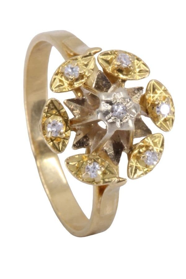 BAGUE FLEUR DIAMANTS — vue 5
