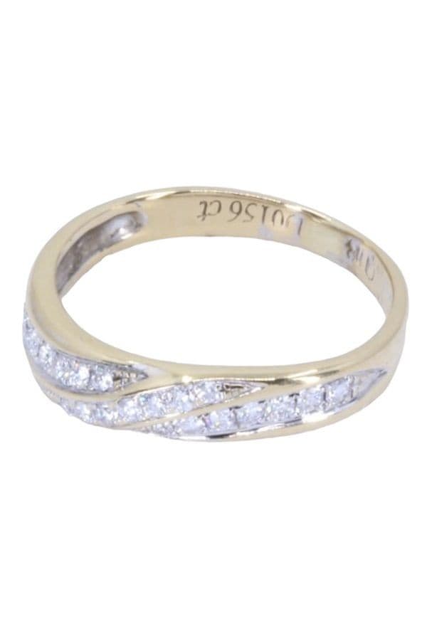 BAGUE ENTRELACÉE DIAMANTS — vue 2