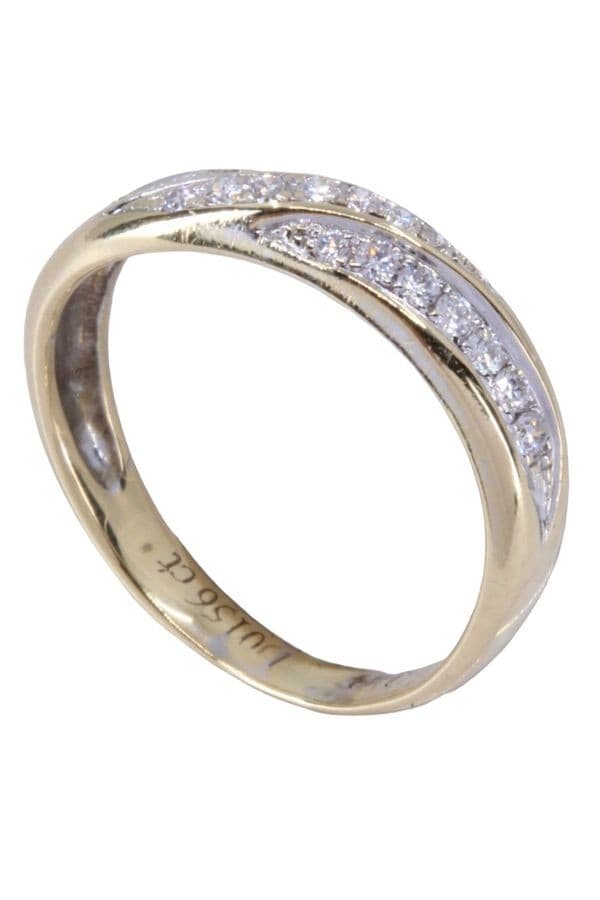 BAGUE ENTRELACÉE DIAMANTS — vue 4