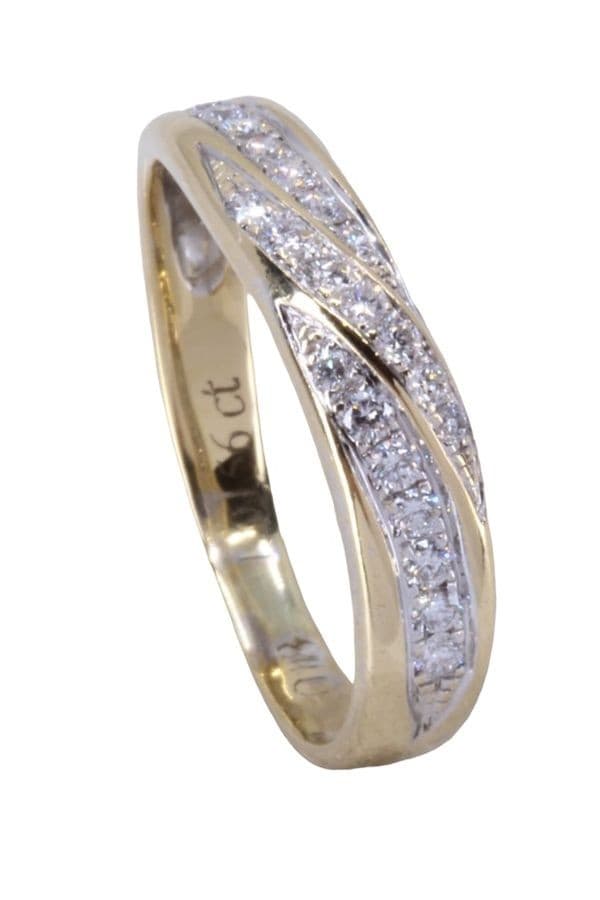 BAGUE ENTRELACÉE DIAMANTS — vue 5