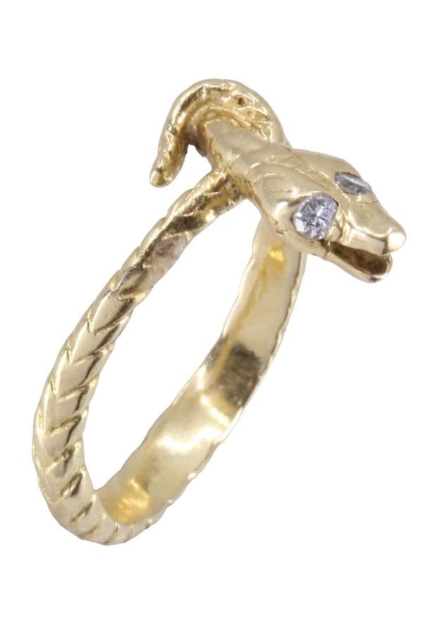 BAGUE SERPENT DIAMANTS — vue 5