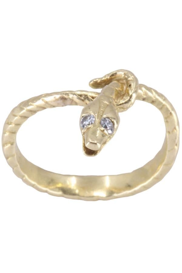 BAGUE SERPENT DIAMANTS — vue 1