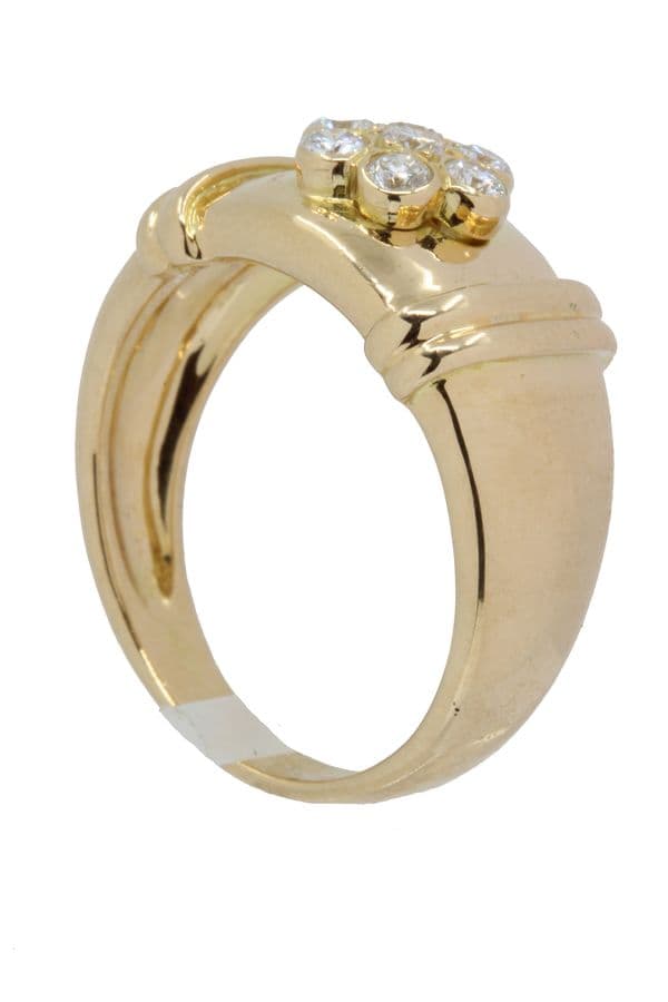 BAGUE MODERNE DIAMANTS — vue 4