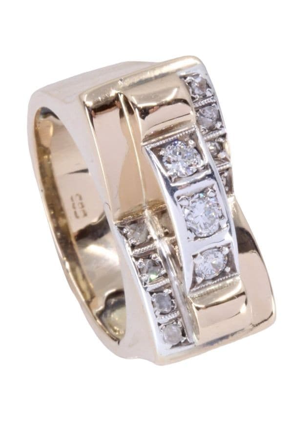 BAGUE TANK DIAMANTS — vue 5