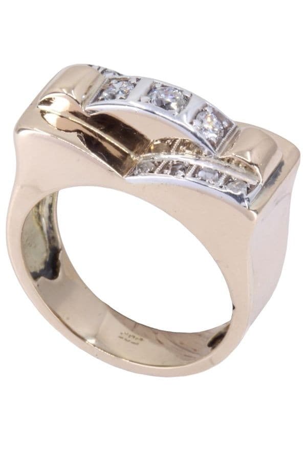 BAGUE TANK DIAMANTS — vue 6