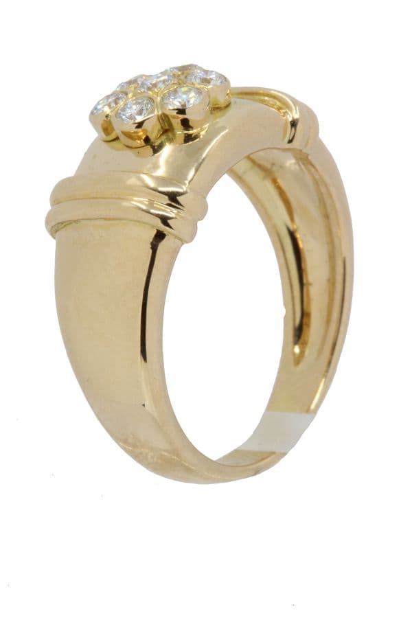BAGUE MODERNE DIAMANTS — vue 6