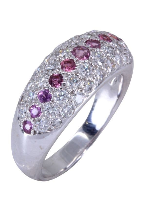 BAGUE TOURMALINES ET DIAMANTS — vue 4