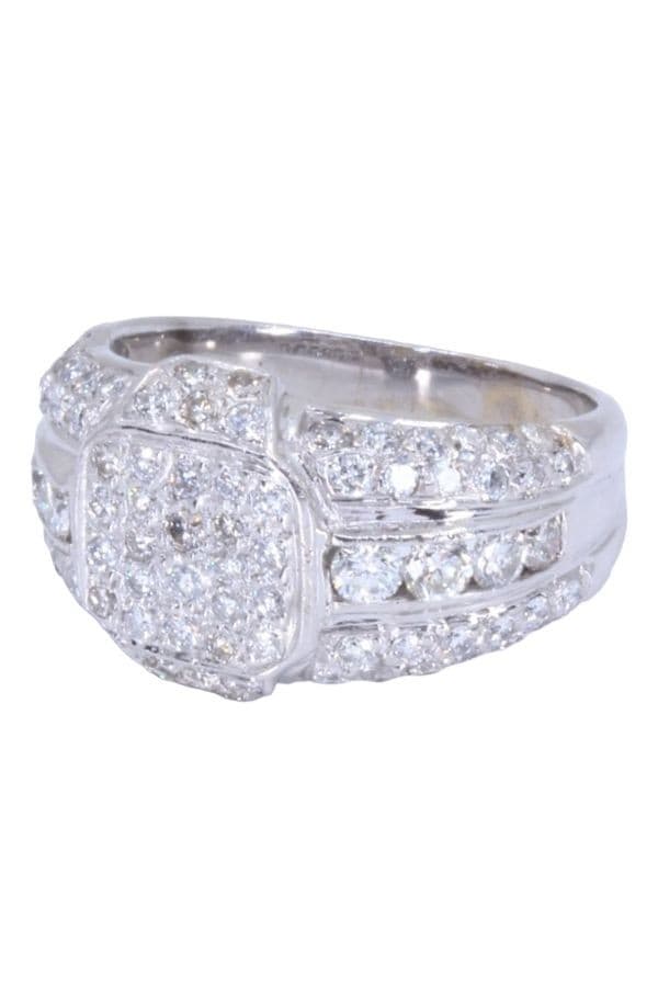 CHEVALIÈRE PAVAGE DIAMANTS — vue 3