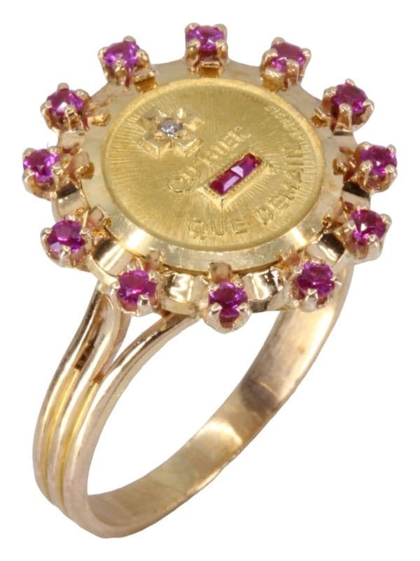 BAGUE AUGIS MÉDAILLE D'AMOUR — vue 4