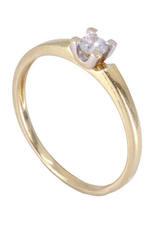 SOLITAIRE DIAMANT 0.13 CARAT — vue 6