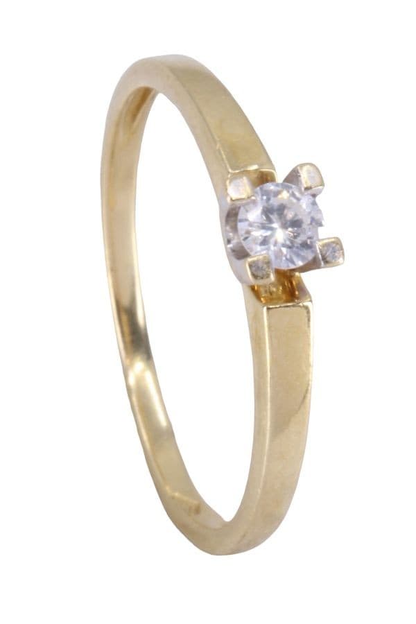 SOLITAIRE DIAMANT 0.13 CARAT — vue 5