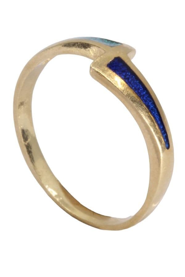 BAGUE MODERNE ÉMAILLÉE — vue 4