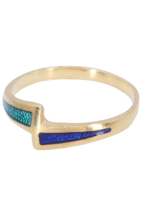BAGUE MODERNE ÉMAILLÉE — vue 6