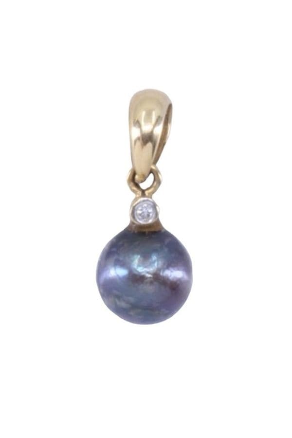 PENDENTIF PERLE NOIRE — vue 1