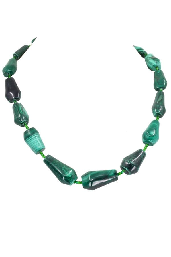 COLLIER MALACHITE BAROQUE