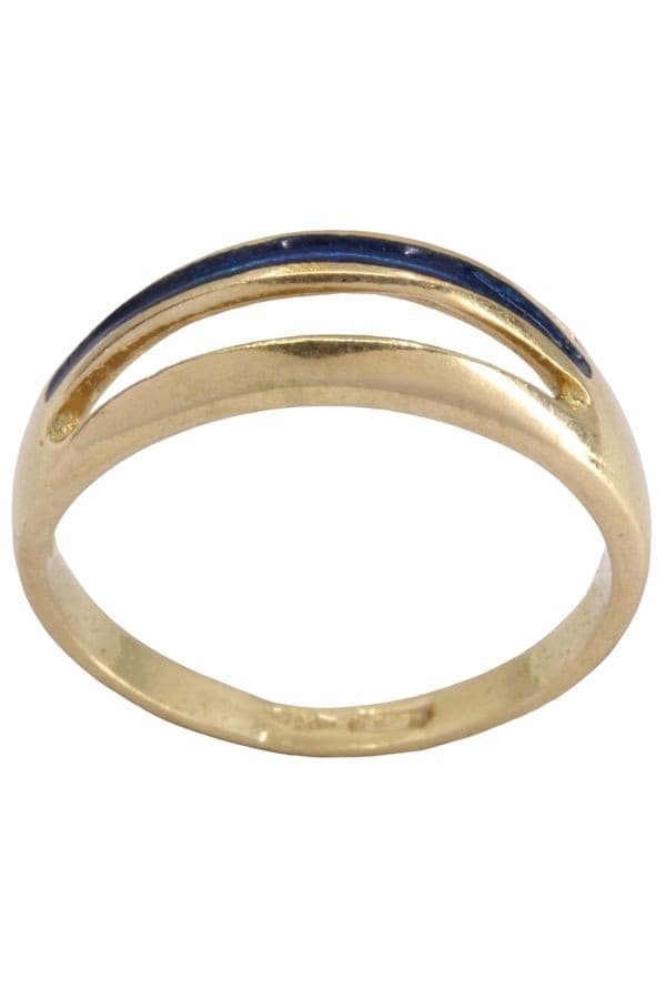 BAGUE MODERNE ÉMAILLÉE — vue 1