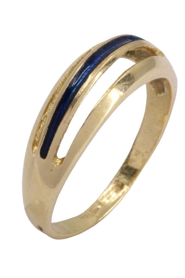 BAGUE MODERNE ÉMAILLÉE — vue 3