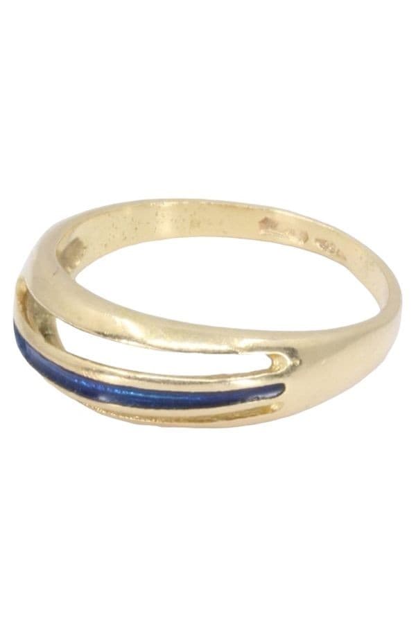BAGUE MODERNE ÉMAILLÉE — vue 5