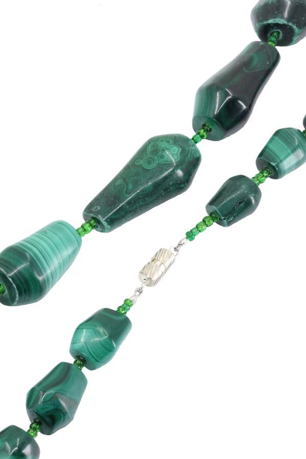 COLLIER MALACHITE BAROQUE — vue 2