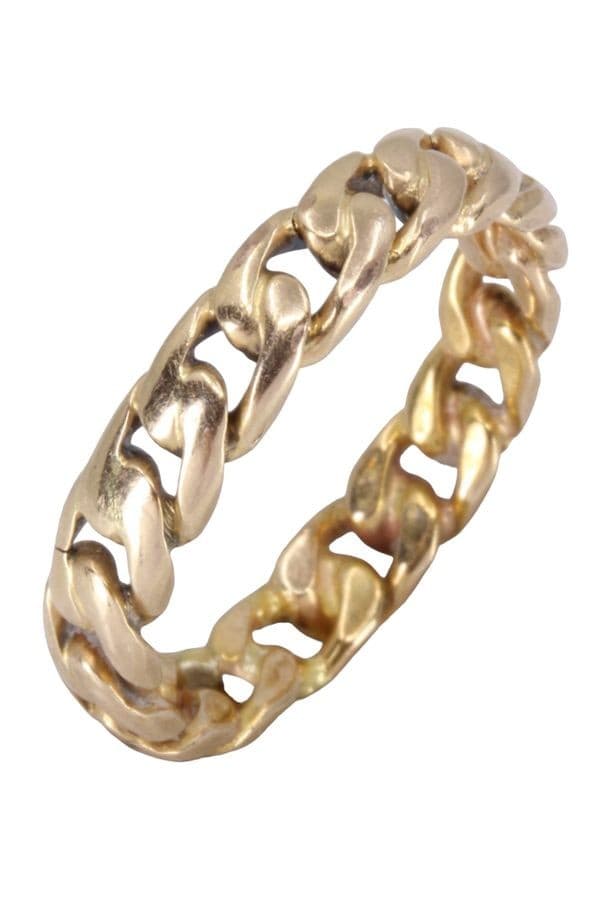 BAGUE MODERNE MAILLE GOURMETTE — vue 4
