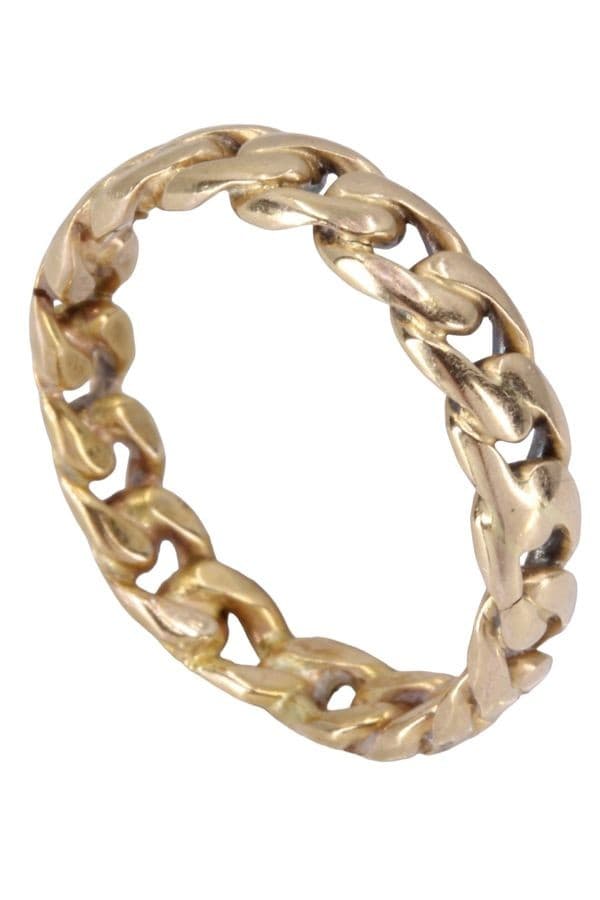BAGUE MODERNE MAILLE GOURMETTE — vue 6